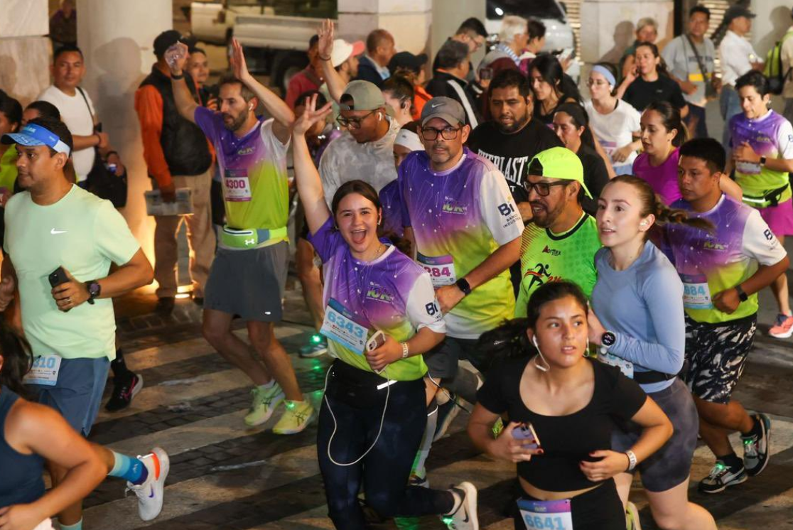 Carrera 10k nocturna concluyó satisfactoriamente. /Foto: Municipalidad de Guatemala.