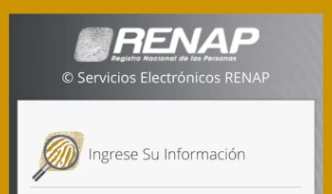 Renap invita a usuarios a utilizar su aplicación móvil