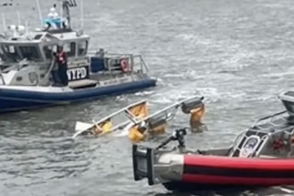 Helicóptero se estrelló en el río Hudson; se reportan varios fallecidos. / Foto: People en Español.