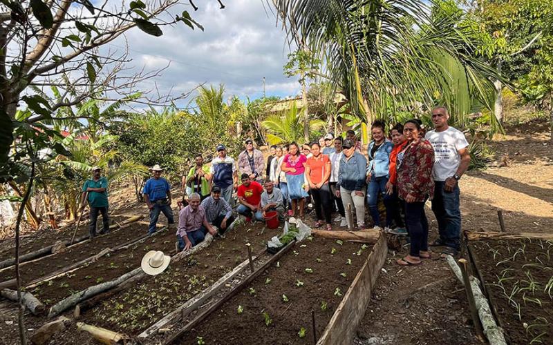 Huertos comunales forman parte de un sistema agrícola fortalecido en Chiquimula. / Foto: MAGA.