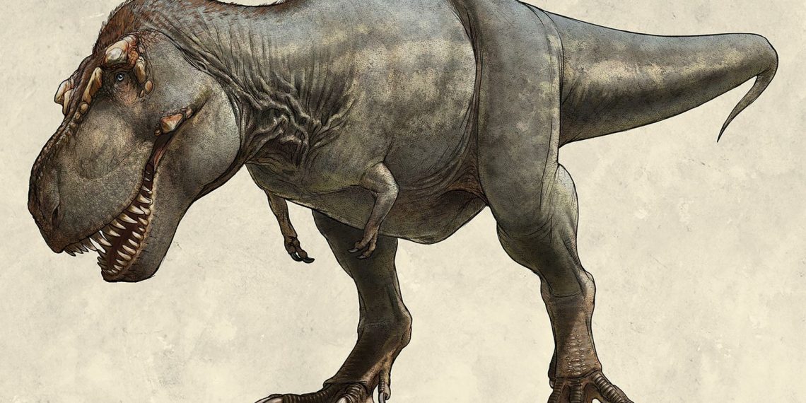 Huellas revelan que antecesores del T. Rex convivían con herbívoros en lagunas de Escocia