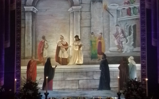 “Ahí tienen al hombre”, el pasaje bíblico de velación de Nazareno de la Humildad