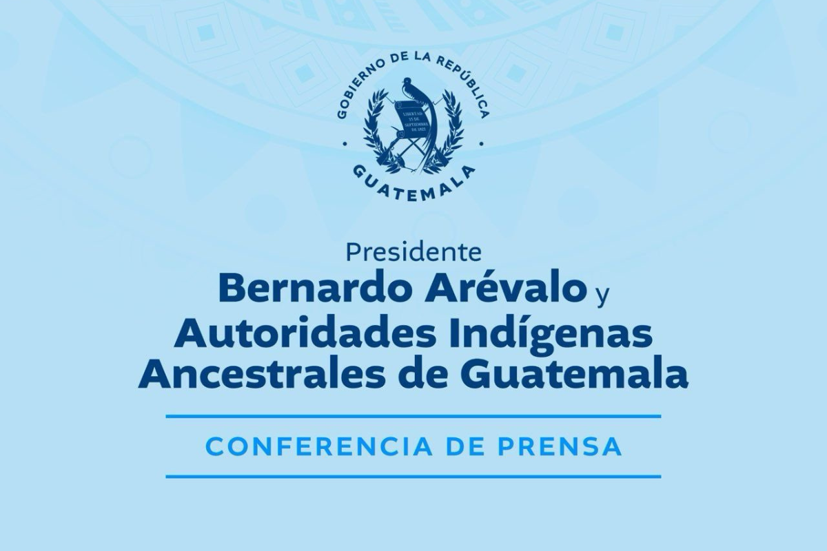En vivo | Presidente Arévalo brinda conferencia de prensa junto Autoridades Indígenas Ancestrales