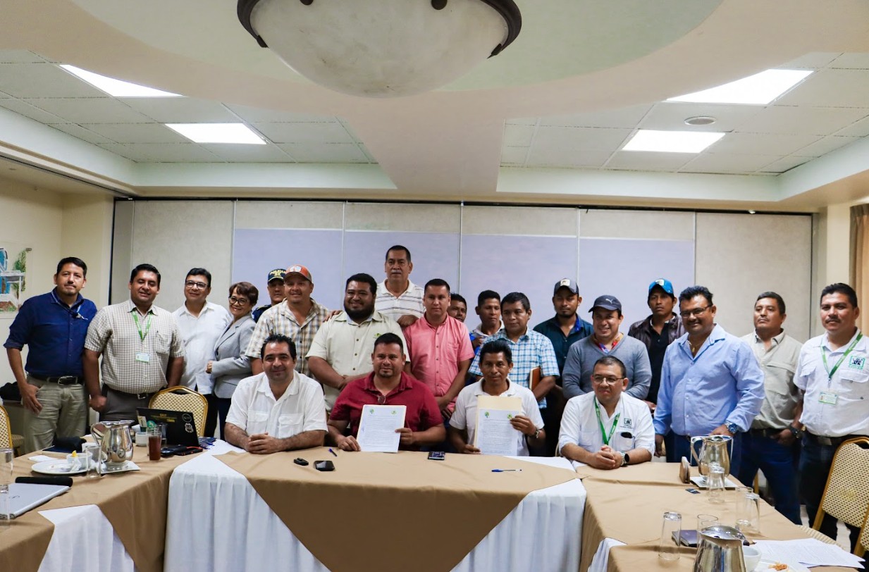 Firman convenio para la comercialización responsable de resina de copal en Petén