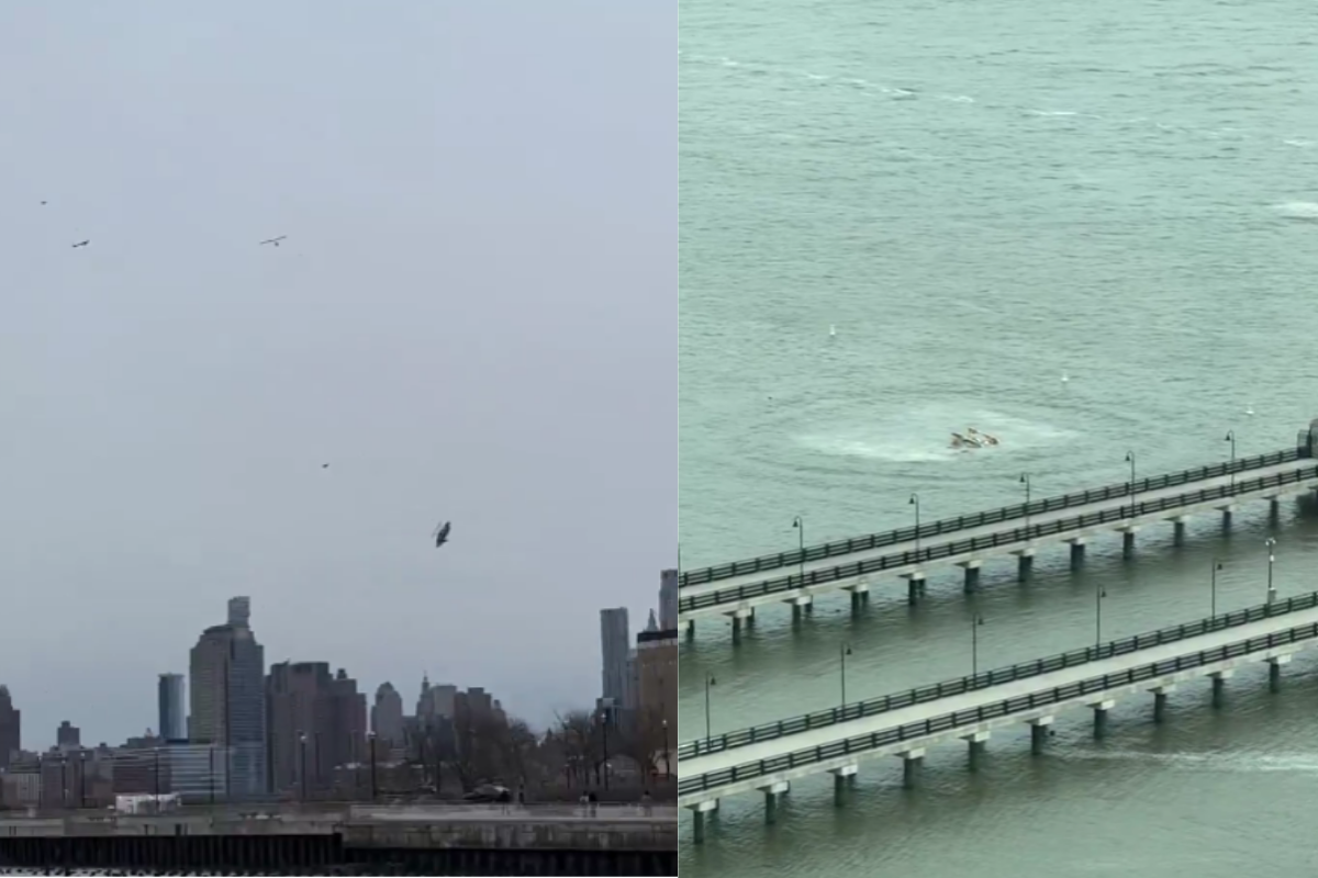 VIDEOS | Así se desplomó un helicóptero en Manhattan, Nueva York y deja varios muertos
