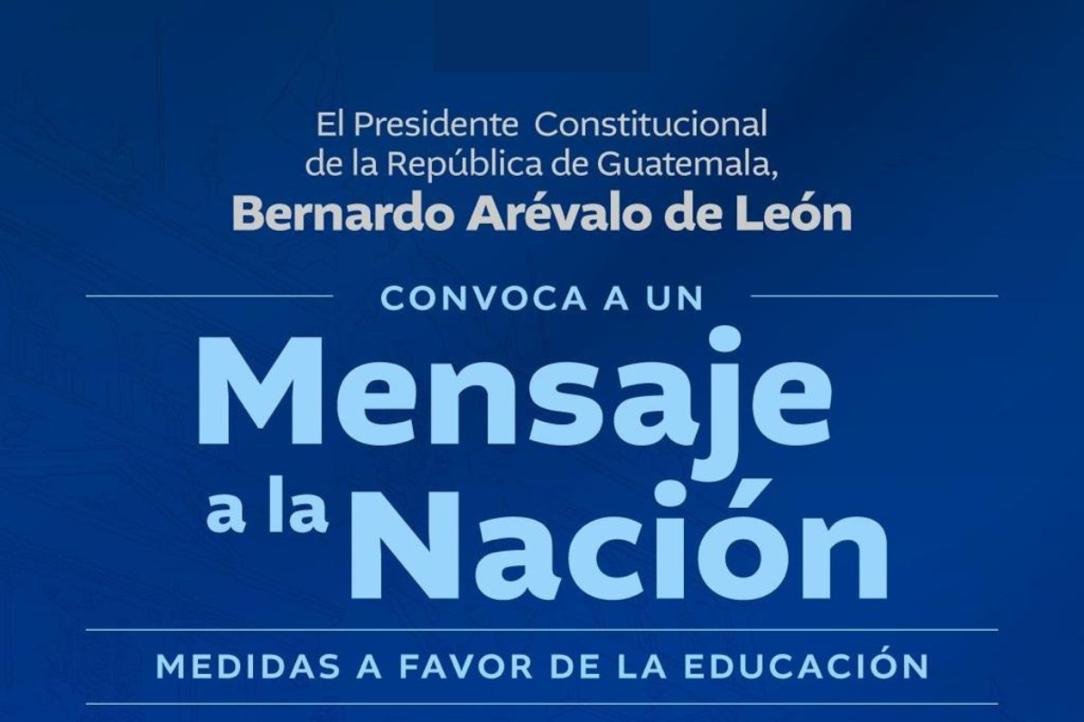 En vivo | Mensaje a la Nación del presidente Bernardo Arévalo