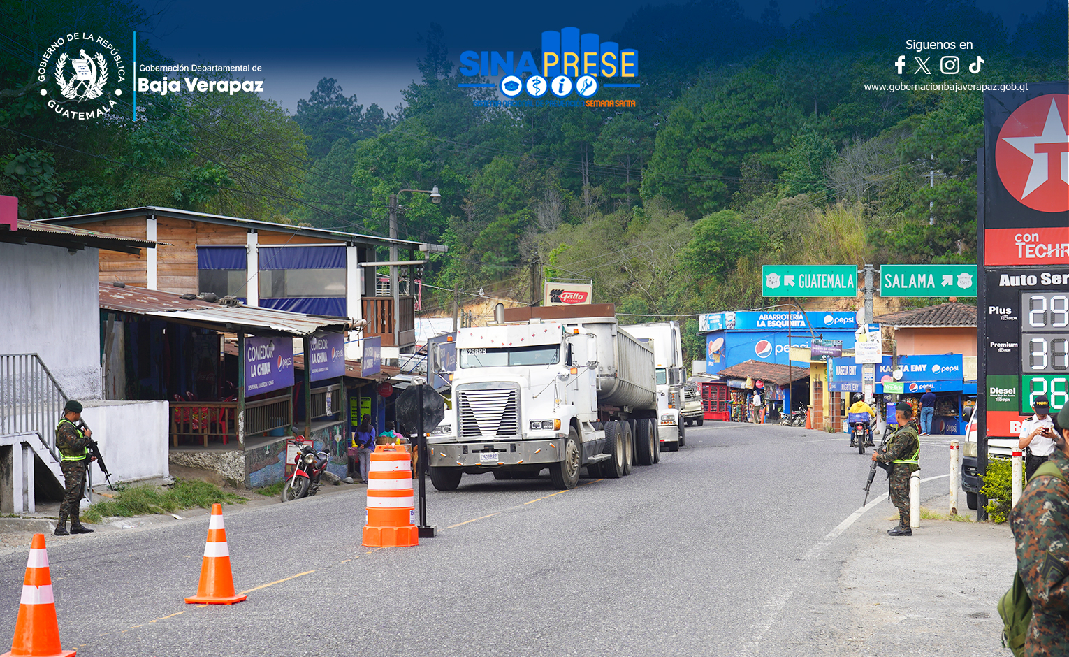 Sinaprese en Baja Verapaz busca garantizar una Semana Santa segura, ordenada y en armonía