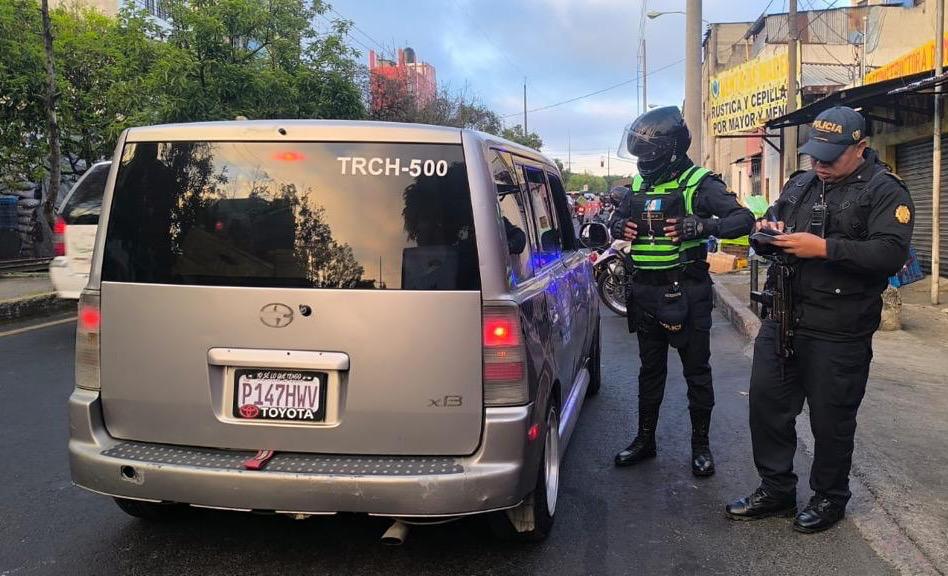 DT-PNC intensifica operativos contra taxis piratas en zona 1