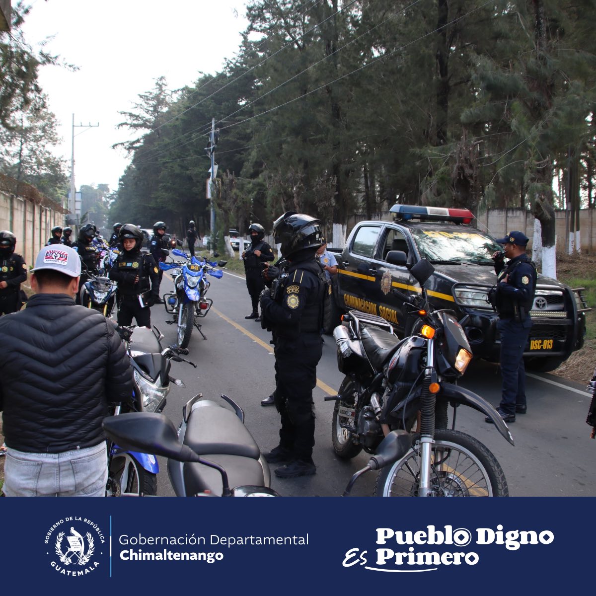 Refuerzan patrullajes y operativos de seguridad en Chimaltenango