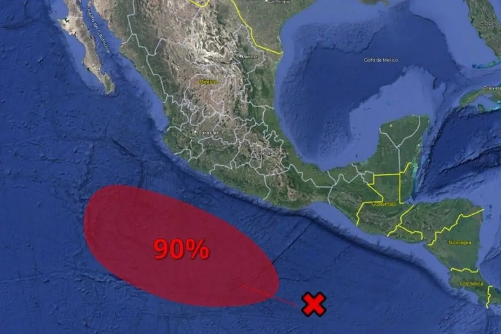 Suben las probabilidades de que que se forme el primer ciclón en el pacífico.