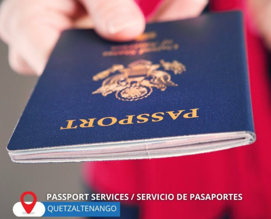 Embajada de los EE. UU. brindará servicios de pasaportes en Quetzaltenango