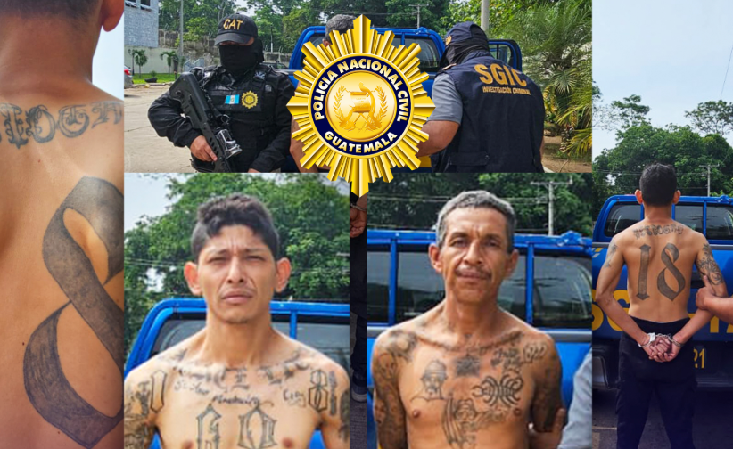 Capturan en San Marcos a dos presuntos mareros salvadoreños buscados por la justicia