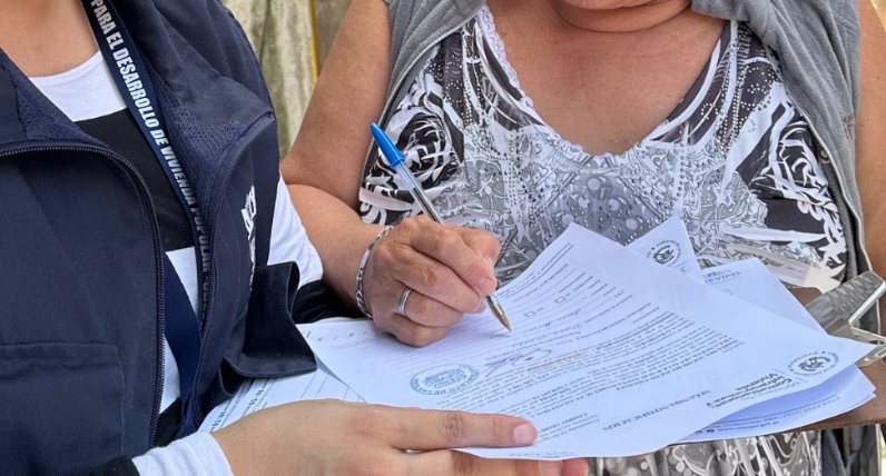 Udevipo recuerda a los beneficiarios terminar sus expedientes./Foto: Udevipo.