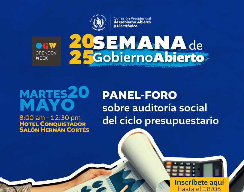 Guatemala se suma a la conmemoración la semana del Gobierno Abierto