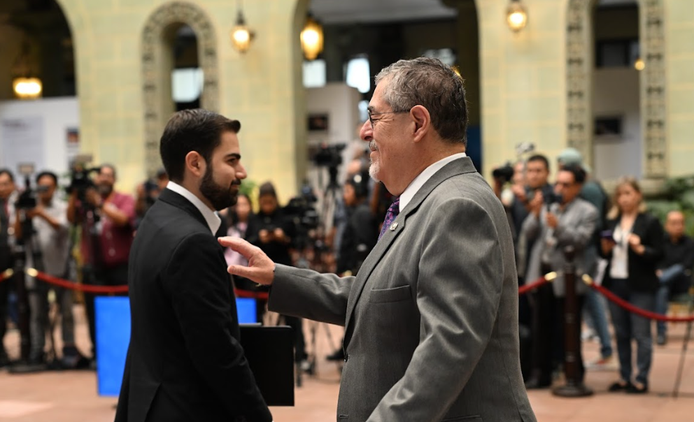 El secretario de Comunicación Social compartió la agenda de trabajo que realizará el presidente durante esta semana. (Foto: Byron de la Cruz)