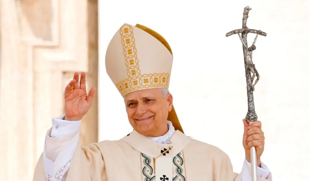 El papa León XIV, durante la misa de inicio de su pontificado en el Vaticano.