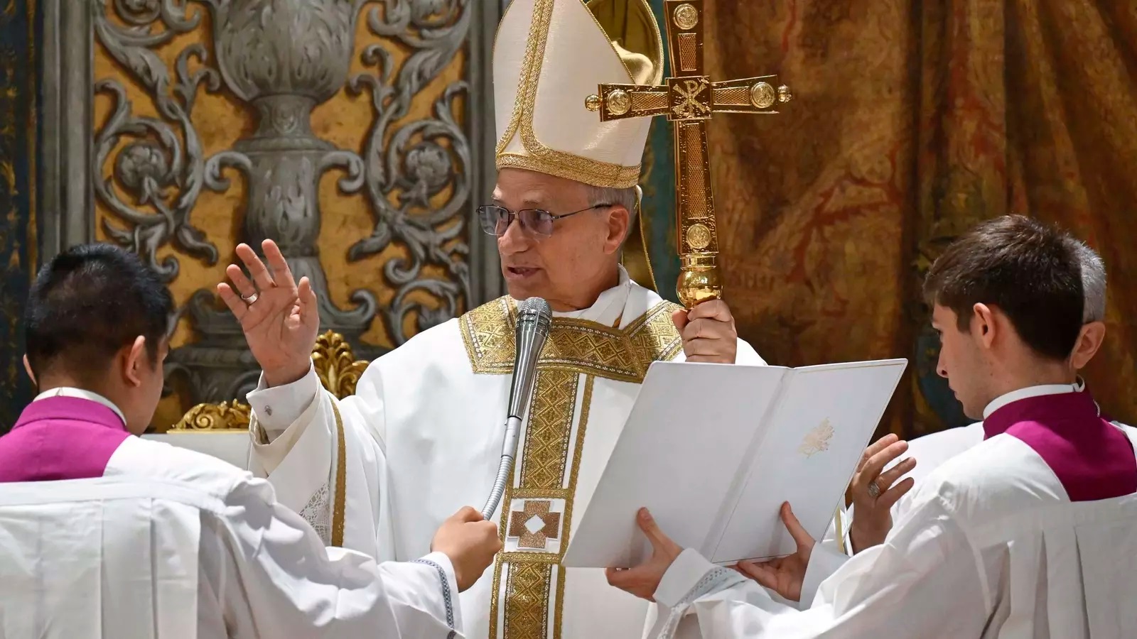Este viernes el papa León XIV celebró una misa en la Capilla Sixtina.