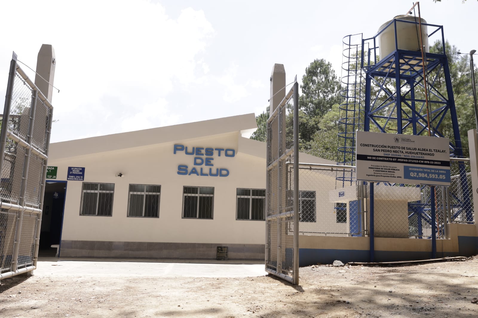 Puesto de Salud de El Tzalay. / Foto: Gobierno de Guatemala.