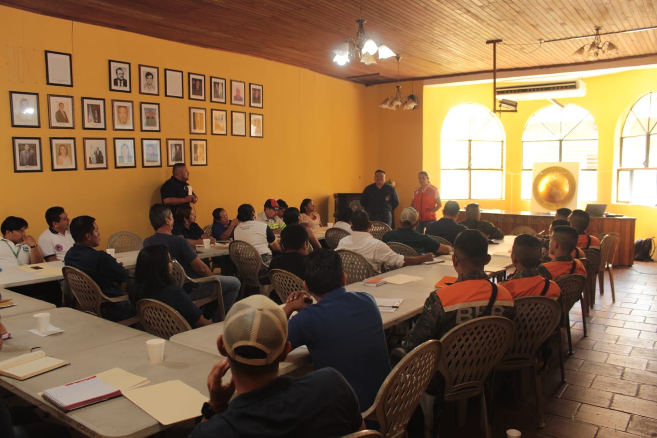 Preparación institucional frente a la temporada de lluvias en Suchitepéquez