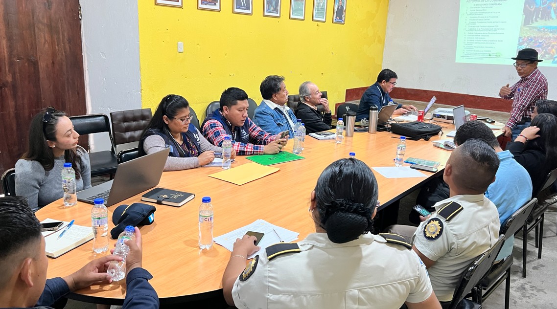 Fortalecimiento interinstitucional para la gobernabilidad y la paz en Quiché