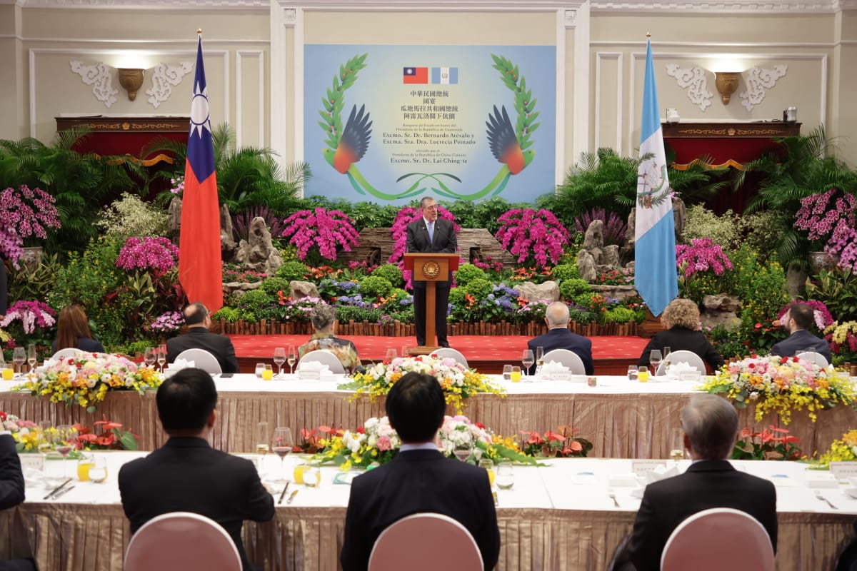 Presidente Bernardo Arévalo de visita en la república de China (Taiwán)