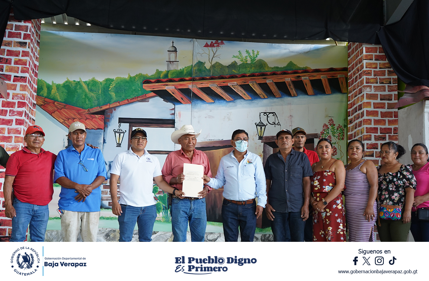 Firman convenio para mejoramiento de alcantarillado en San Jerónimo, Baja Verapaz