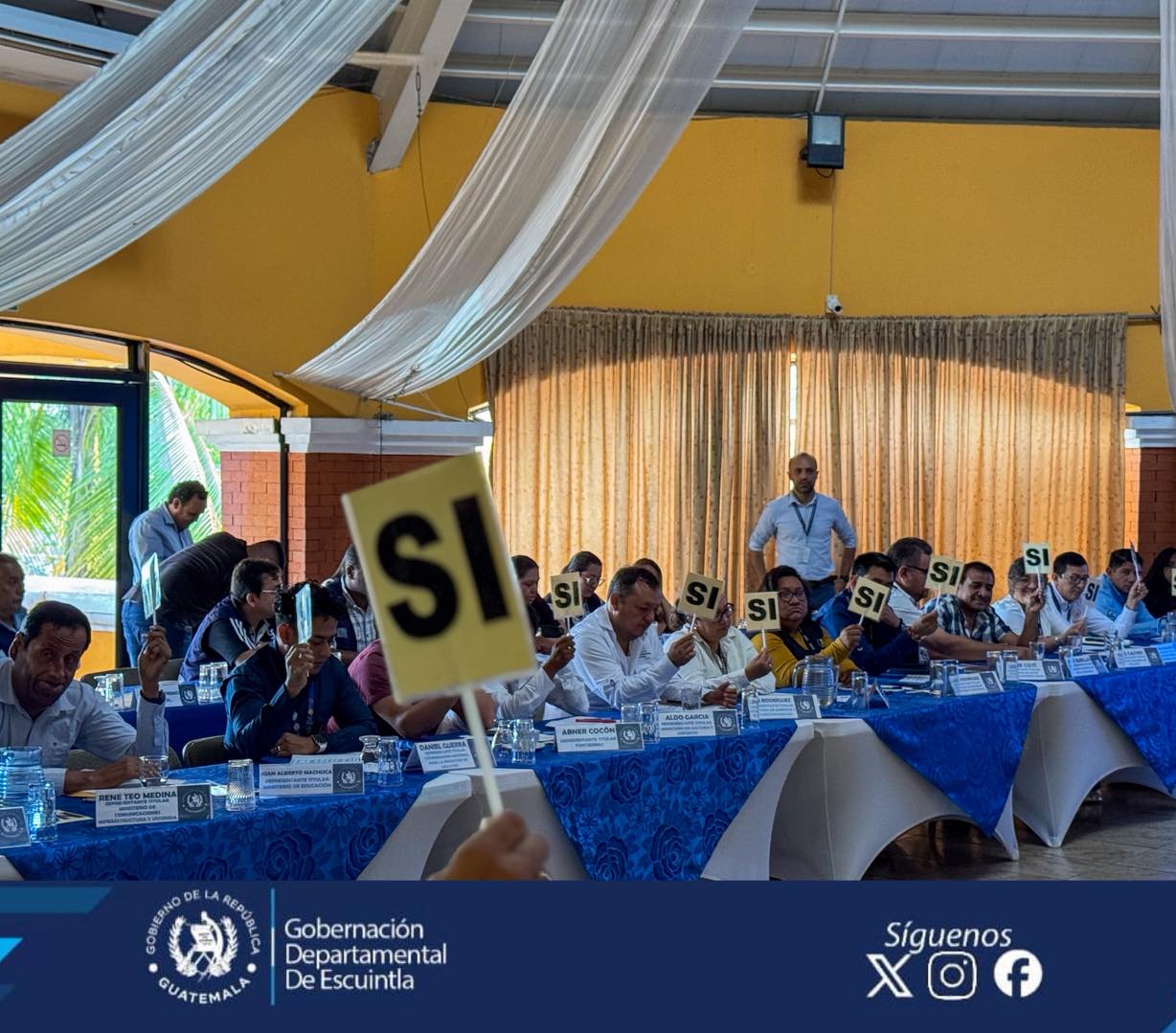 En Escuintla dan seguimiento a la ejecución de proyectos de desarrollo