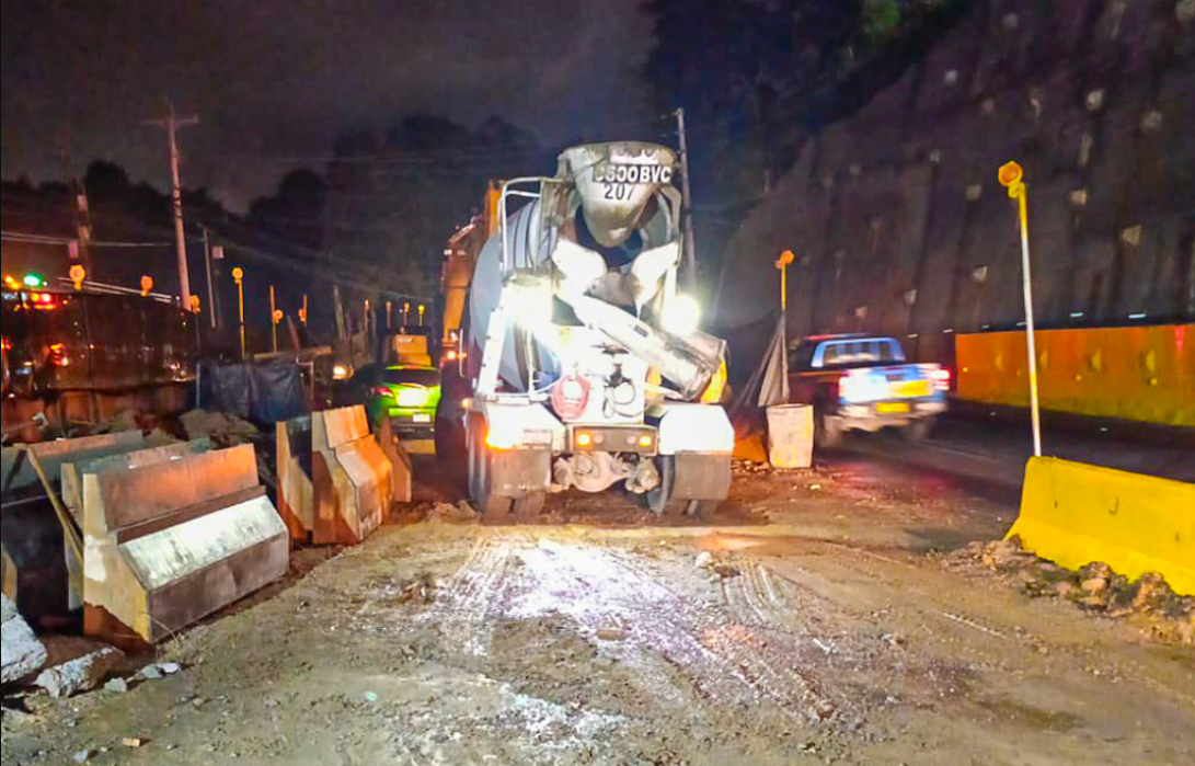 Fundiciones dan avance a la construcción del segundo puente del km 11.5 carretera a El Salvador