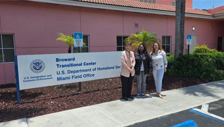 Minex verifica la atención de 130 migrantes en centro de detención de Florida