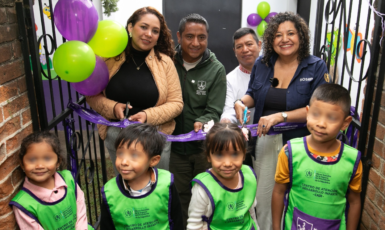 SOSEP beneficia a Santa Lucía Milpas Altas con nuevas instalaciones de CADI./Foto: SOSEP.