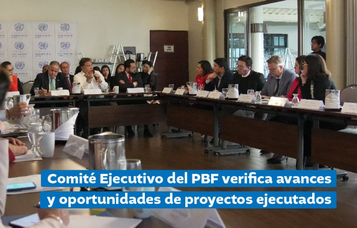 Comité Ejecutivo del PBF verifica avances y oportunidades de proyectos ejecutados