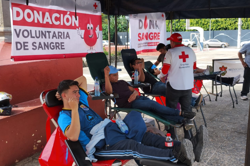 Conred y Cruz Roja organizaron una jornada de donación de sangre./Foto: CRG.