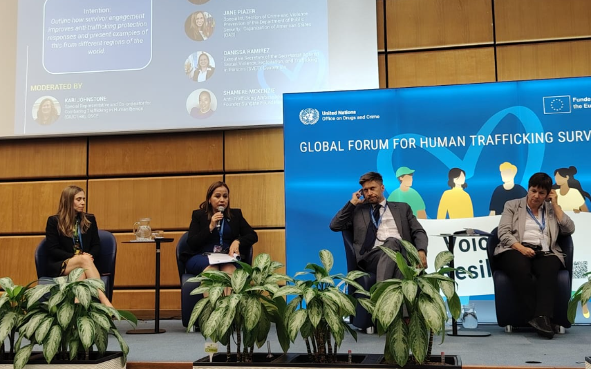 SVET participa en histórico Foro Mundial para Sobrevivientes de la Trata de Personas. (Foto: SVET)