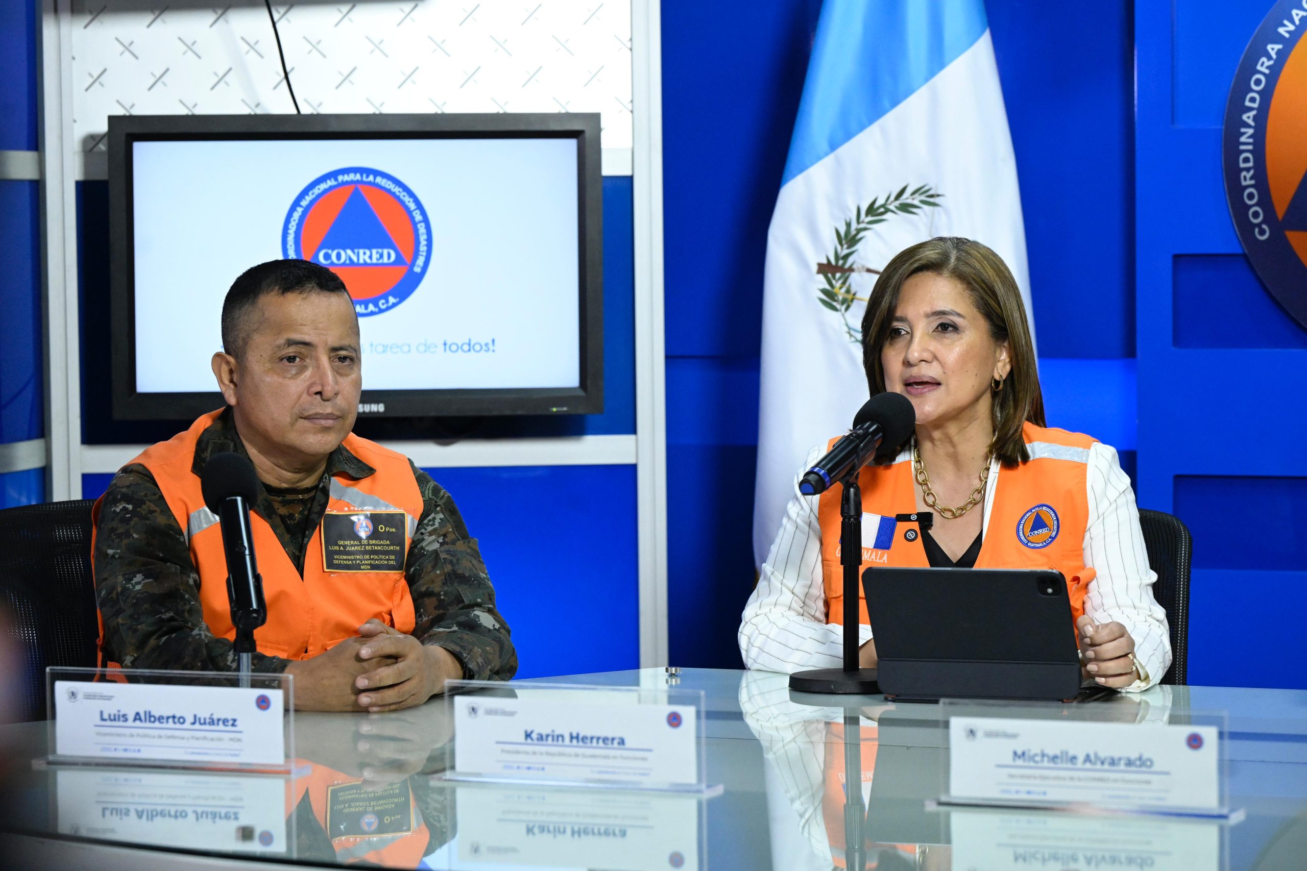 Presidenta en funciones: “Los acompañaremos en todo el tiempo para que estén bien hasta que esta emergencia termine”