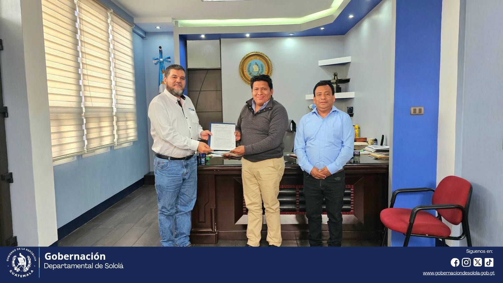Onsec y Ministerio de Gobernación ratifican convenio para acercar servicios a la población de Sololá