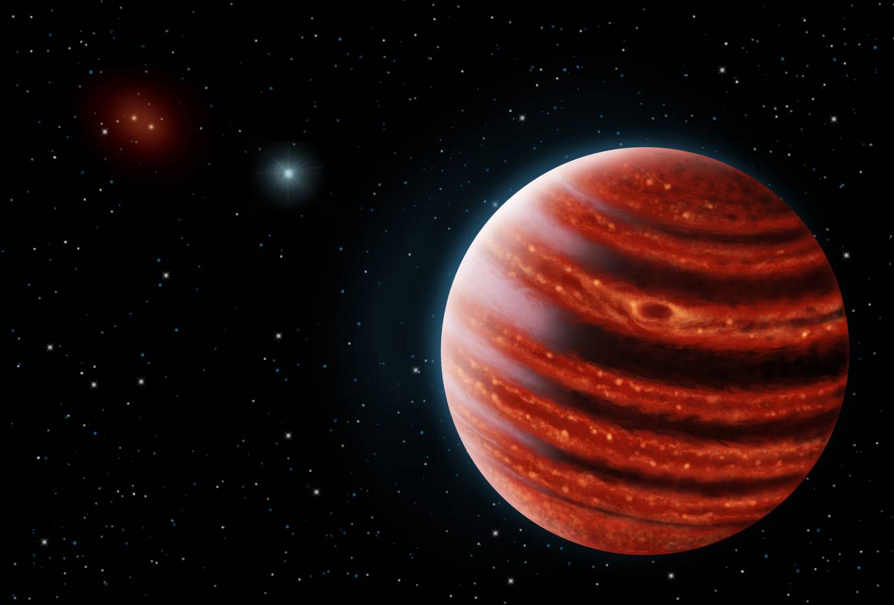 Descubren un planeta gigante escondido en el disco que rodea a una estrella joven