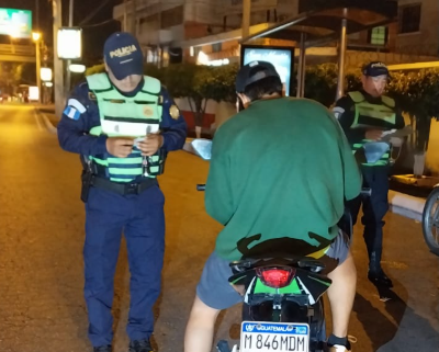 PNC impone 154 multas en operativos contra carreras clandestinas