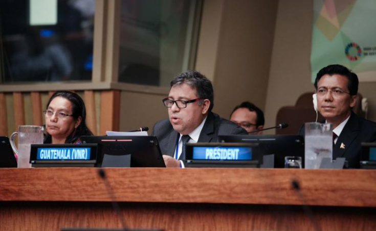 Guatemala presenta el V Informe de la Revisión Nacional Voluntaria (RNV) ante Naciones Unidas