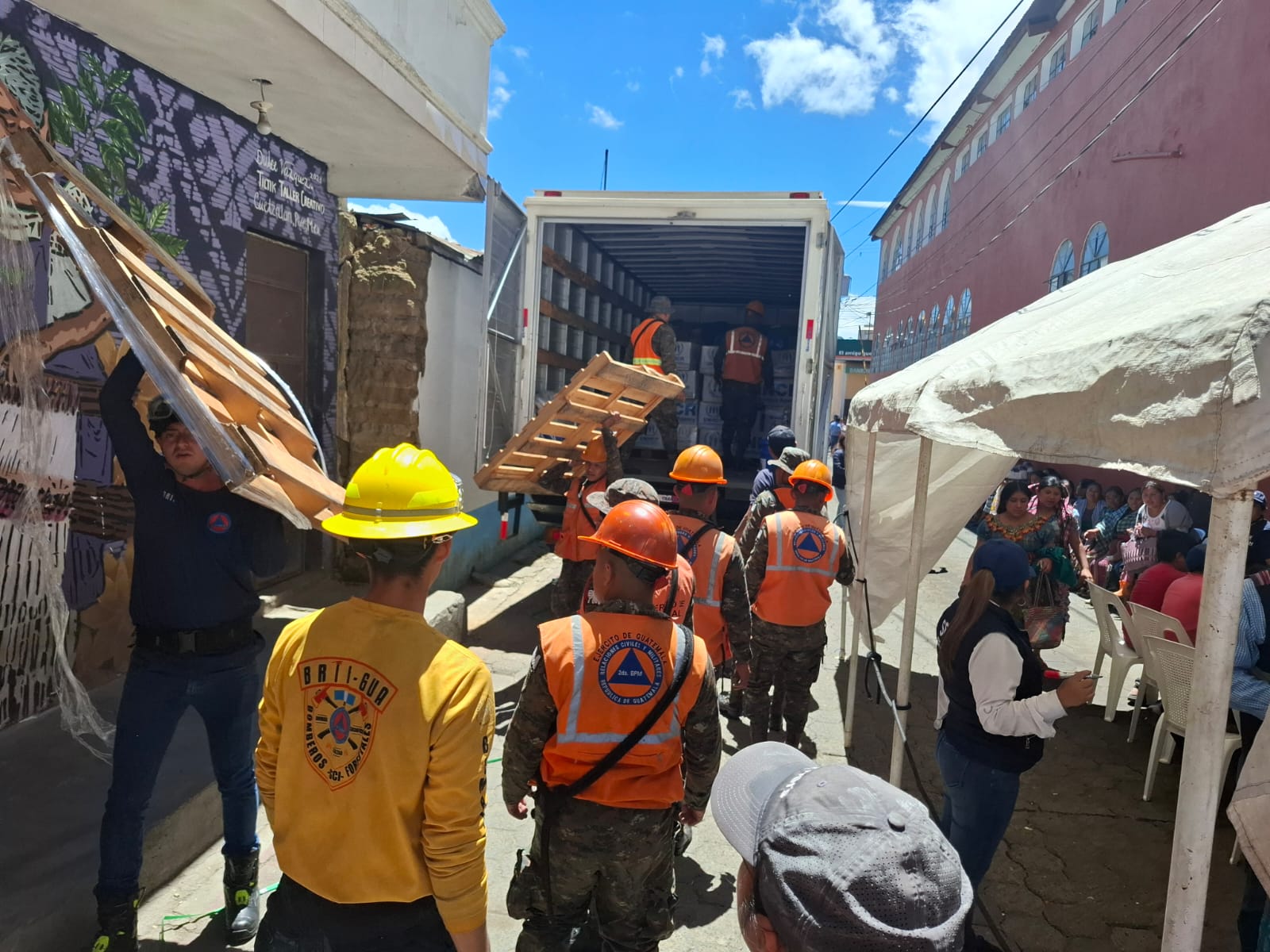 Conred sigue con la atención a las comunidades afectadas por la secuencia sísmica