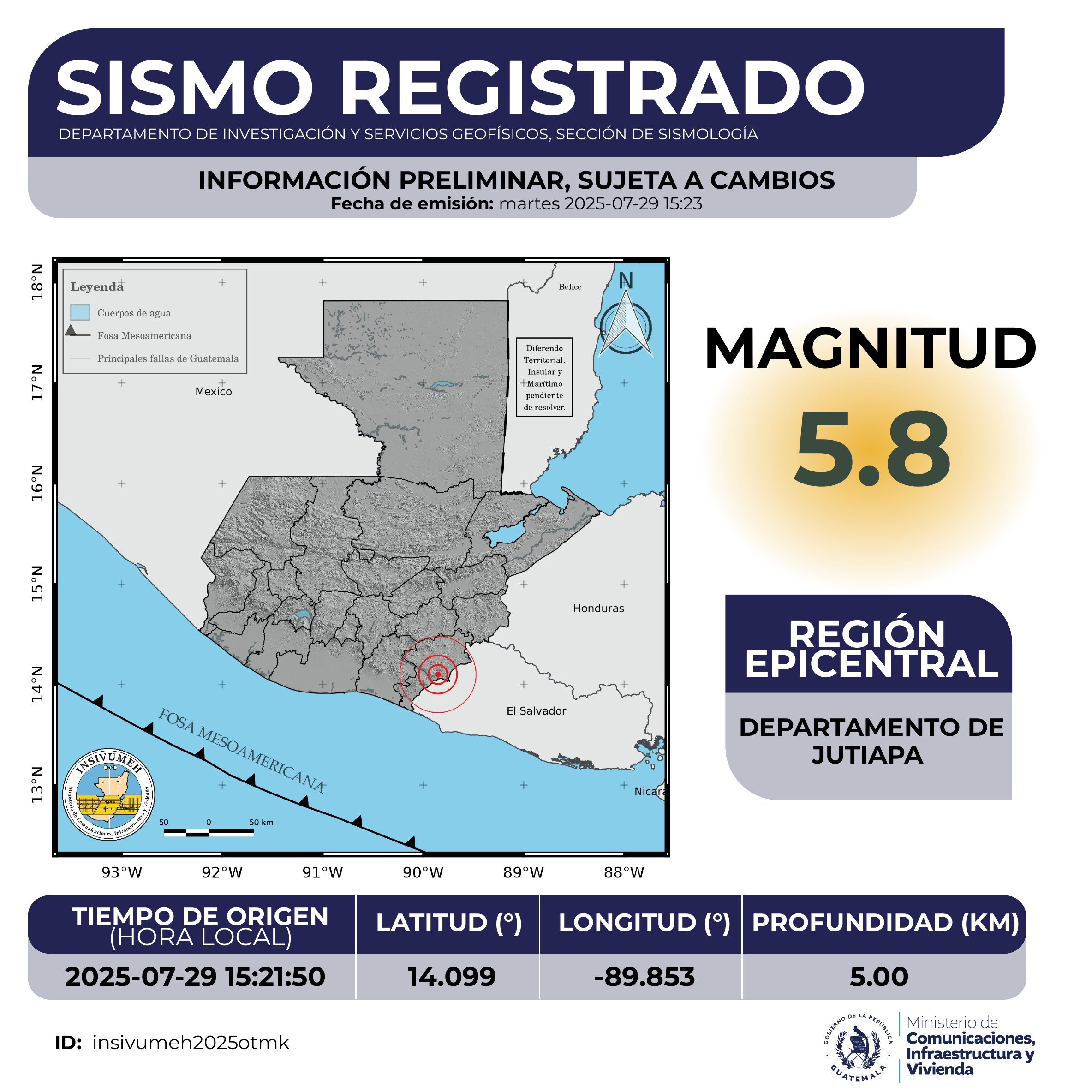 Fuerte temblores fueron sensibles en Guatemala, Conred inicia monitoreo a nivel nacional