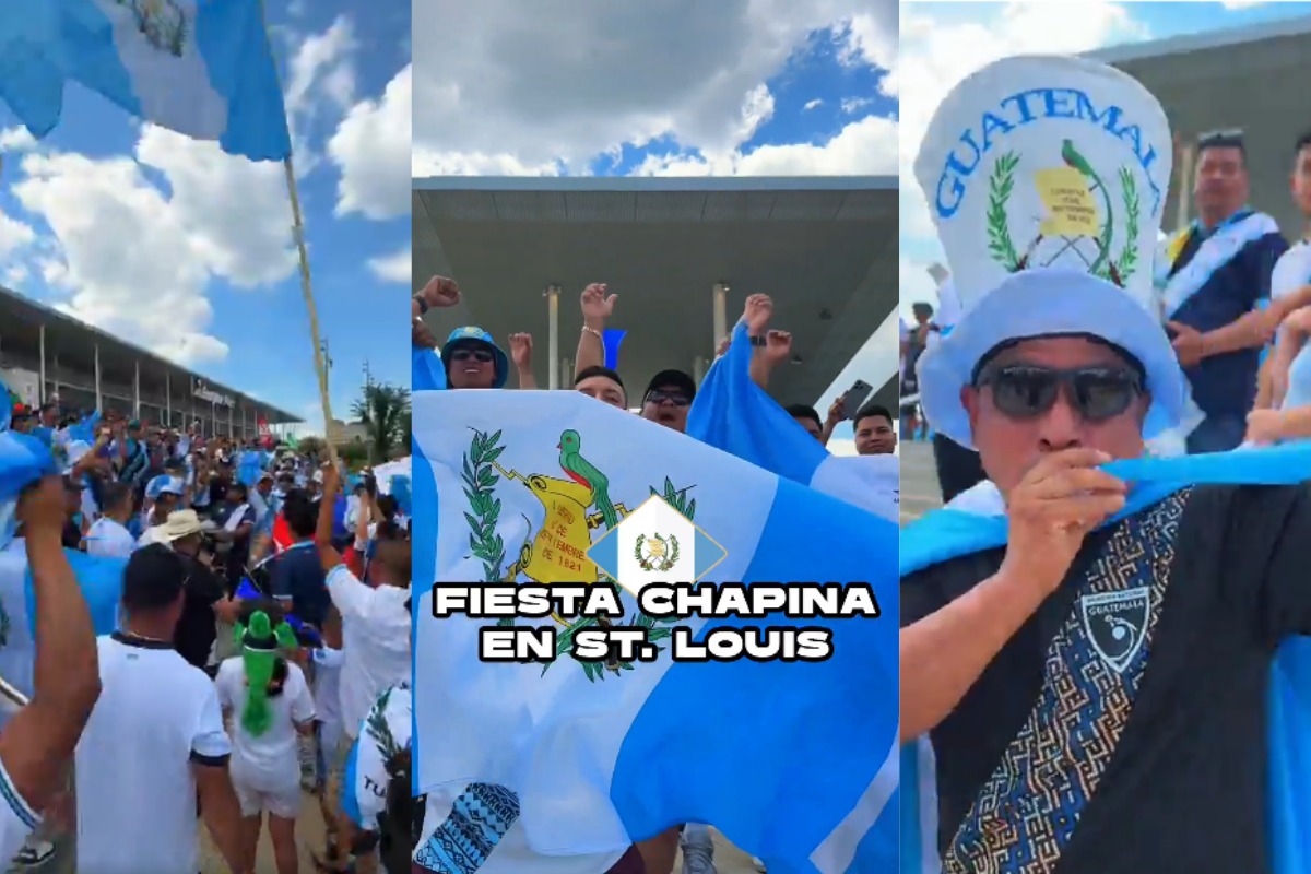 ¡Fiesta chapina en Energizer Park! La afición de Guatemala convierte la previa en un carnaval celeste y blanco