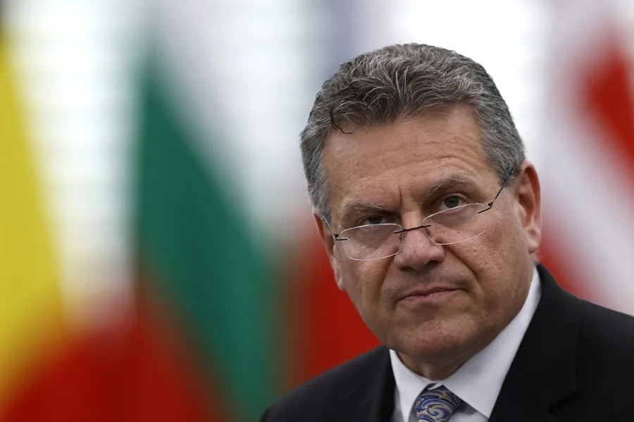 El comisario europeo de Comercio, Maros Sefcovic, defiende el acuerdo comercial entre la UE y EE. UU.