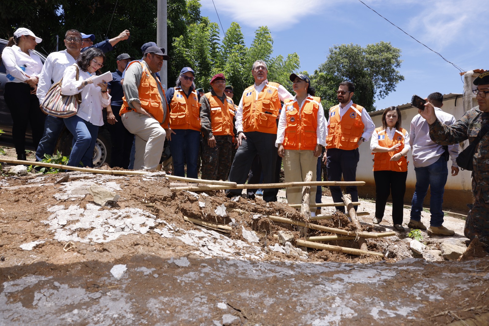 Presidente: “Visitamos el lugar para apoyarlos en este momento difícil”