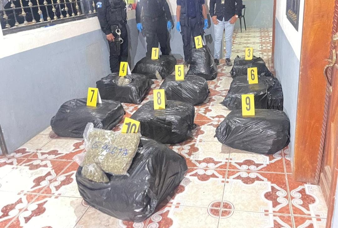 Más de 100 kilos de marihuana incautados en San Marcos