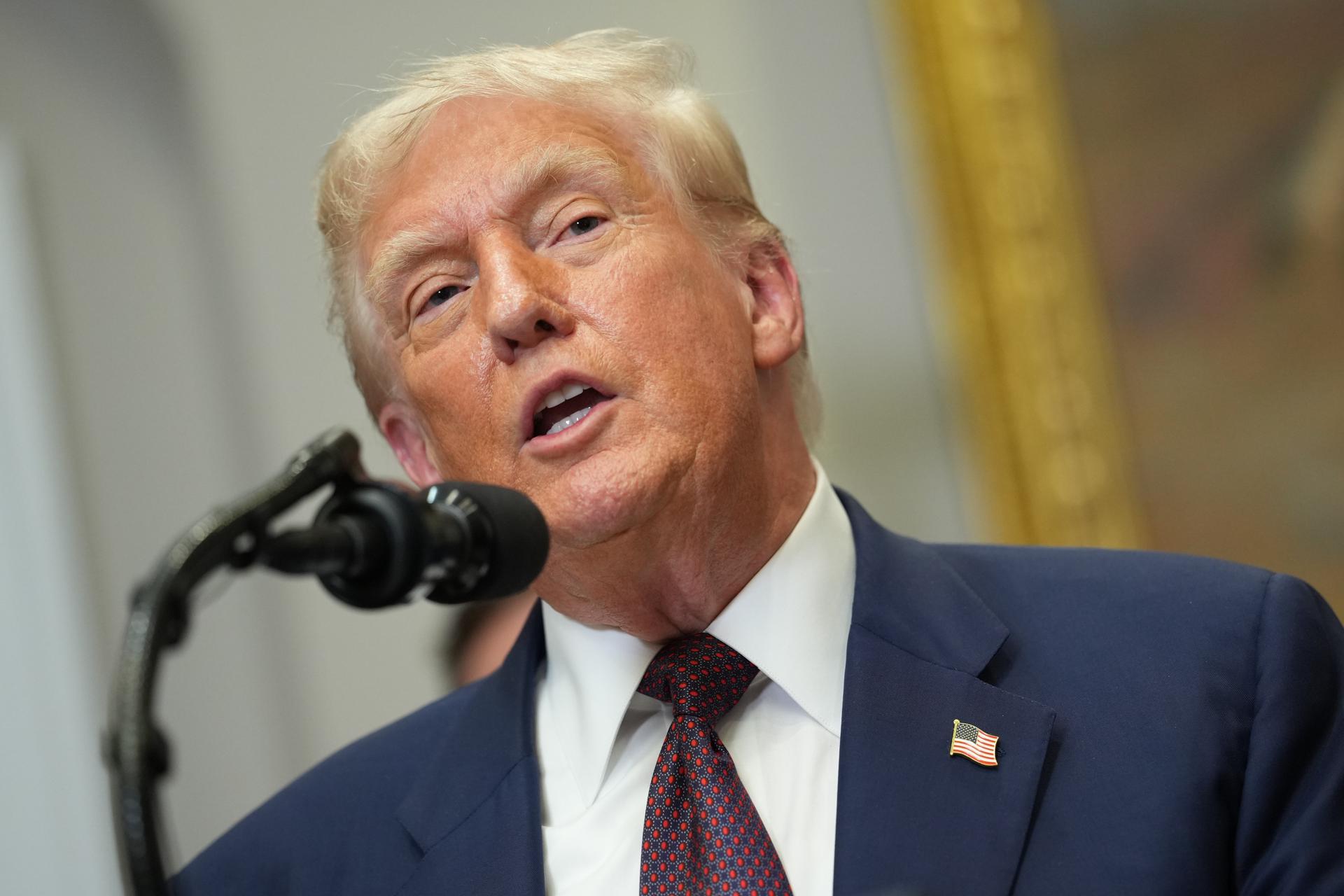 Presidente Donald Trump pospone vigencia de los aranceles. / Foto: EFE.