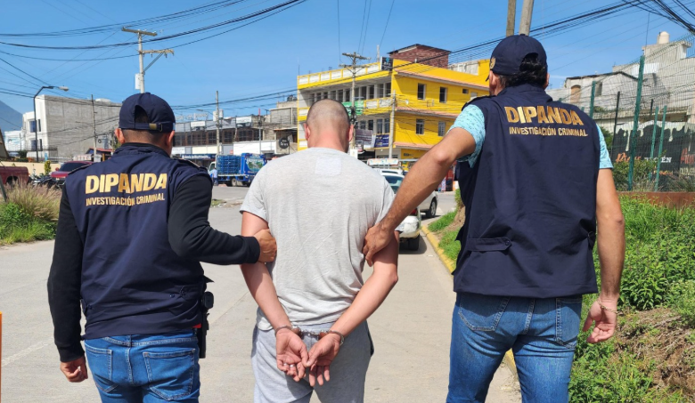 Capturan a pandillero salvadoreño en Quetzaltenango. / Foto: PNC.