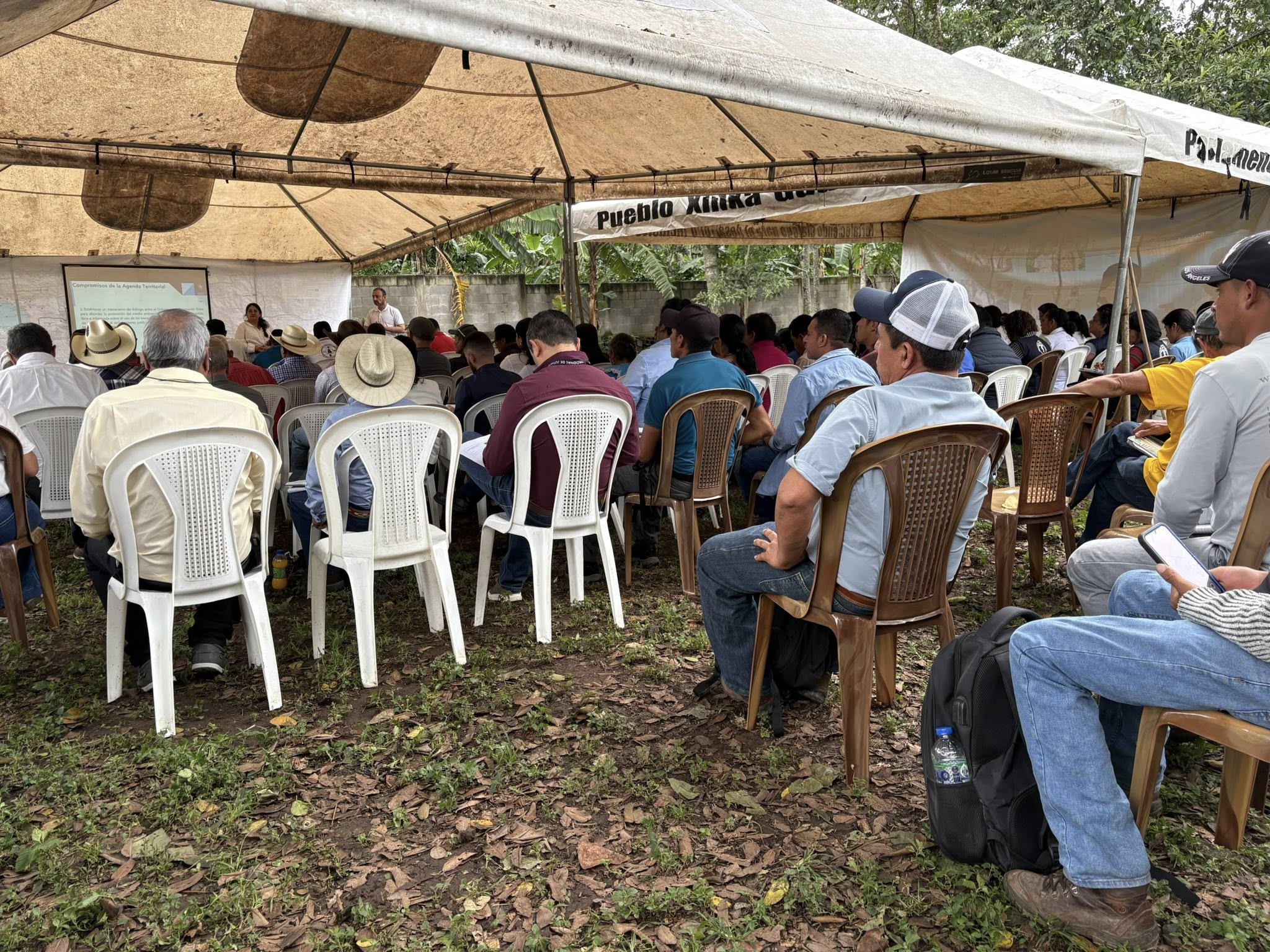 Reunión con el Parlamento Xinca. / Foto: Gobernación Departamental de Santa Rosa.