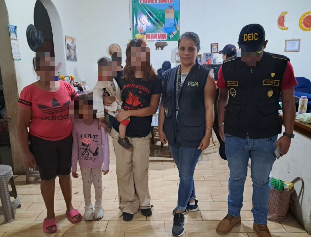 PGN rescata a ocho menores víctimas de trata en operativos de PGN en Suchitepéquez