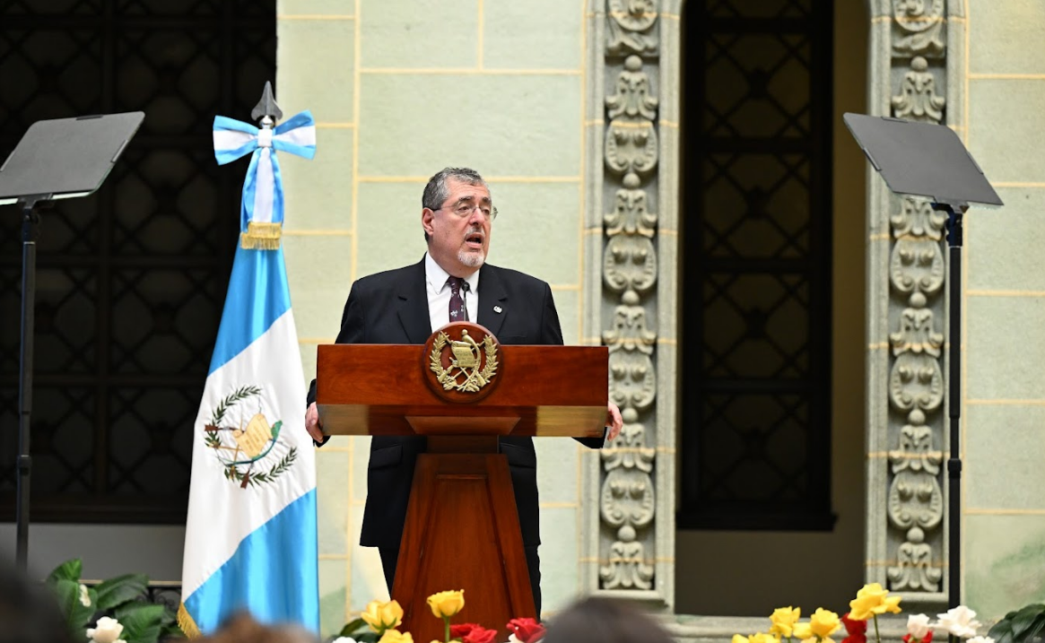 El presidente Bernardo Arévalo
