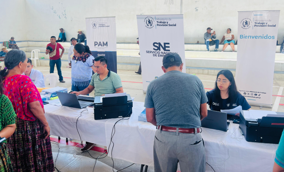 Mintrab lleva sus servicios y programas a Ixcán, Quiché. / Foto: Mintrab.